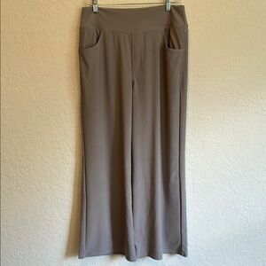 NWT Halara SoCinched High waisted Tummy control Wide leg Micro Waffle work pant